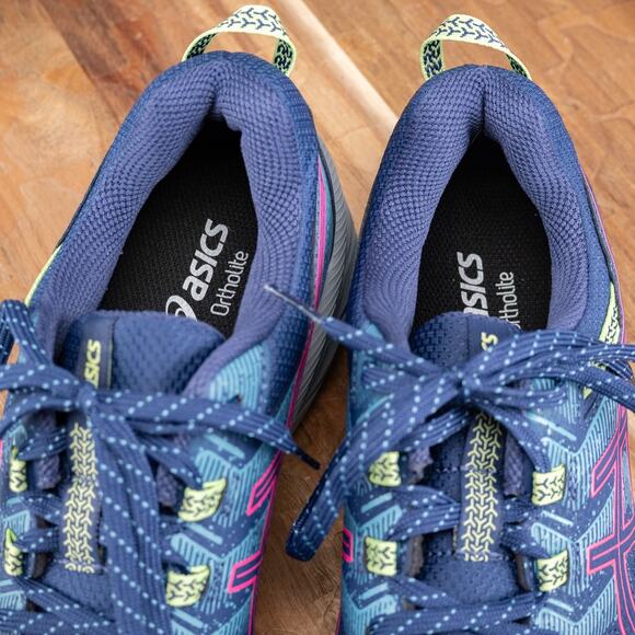 ASICS GEL-VENTURE 7 Womens Sz 11 Trail Running Sneakers Blue Pink Grey 1012A476 - Picture 8 of 11